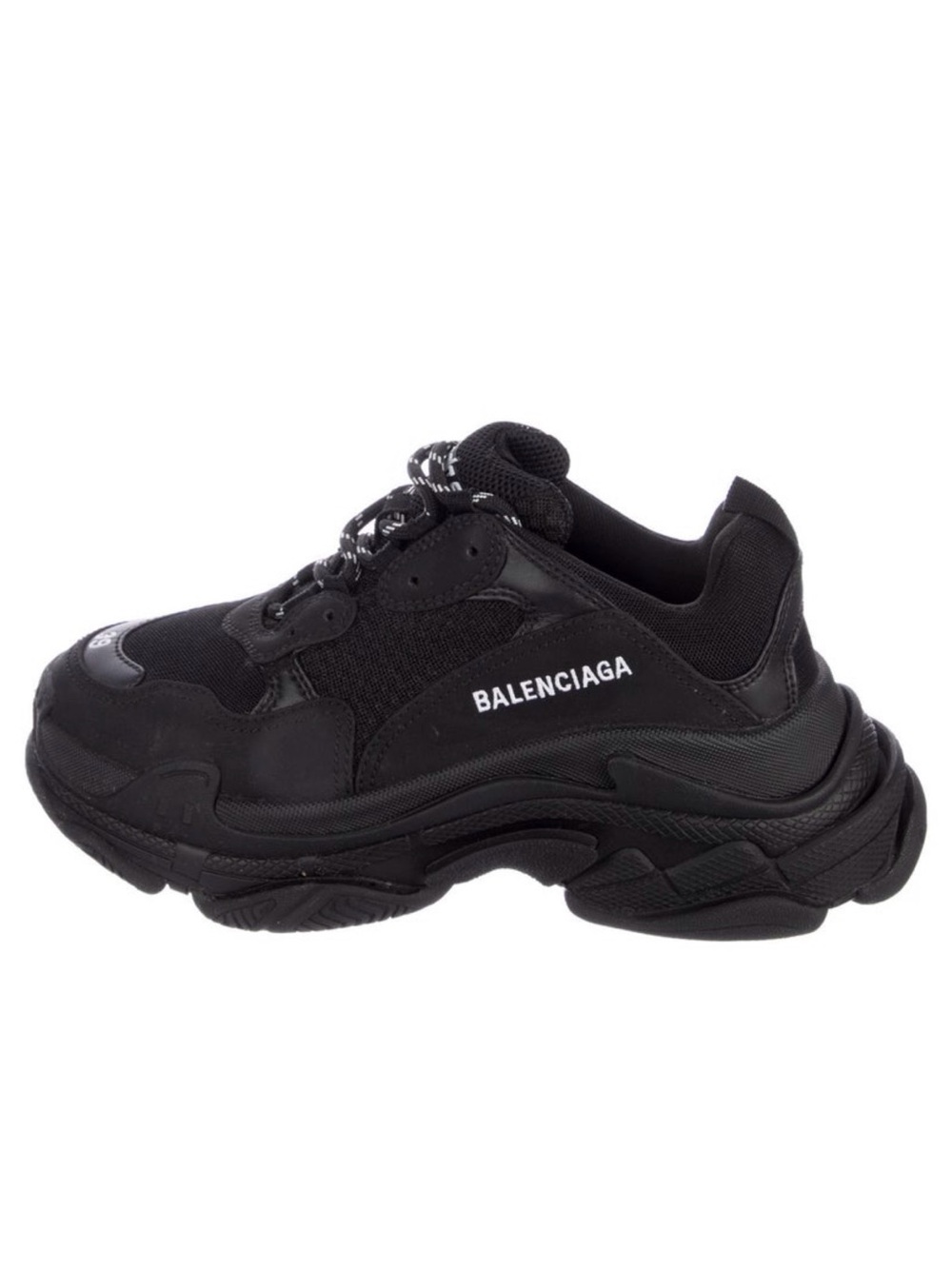 Balenciaga Black Triple S Style Chunky Trainer